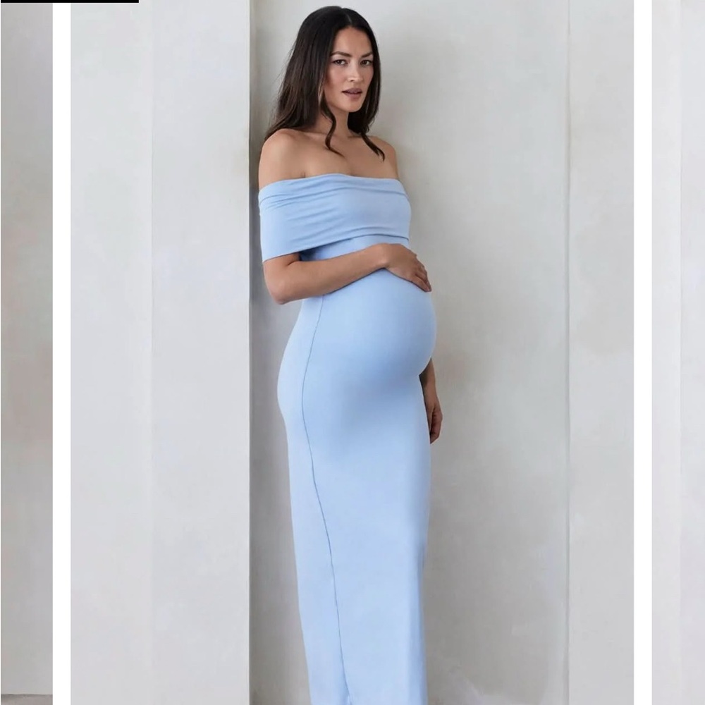 Bumpsuit Blue Bianca maternity dress- NWT